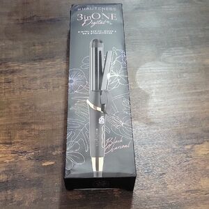 NIB #HAUTENESS 3-in-1 Digital Hair Styler - Black Charcoal